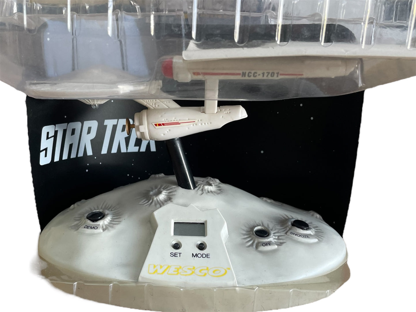 Vintage 1993 Star Trek The Original Series USS Enterprise NCC-1701 Talking Alarm Clock -&nbsp; Shop Stock Room Find