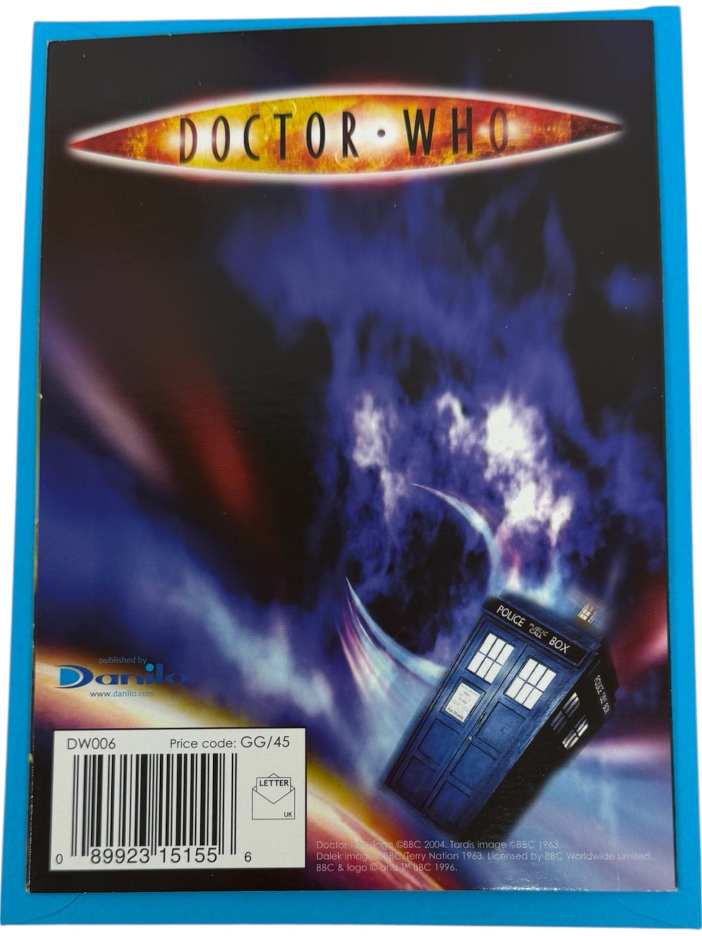 Vintage Danila 2005 Dr Doctor Who  Birthday Card - The Adversaries - Out Of This World Birthday - Brand New Shop Stock Room Find