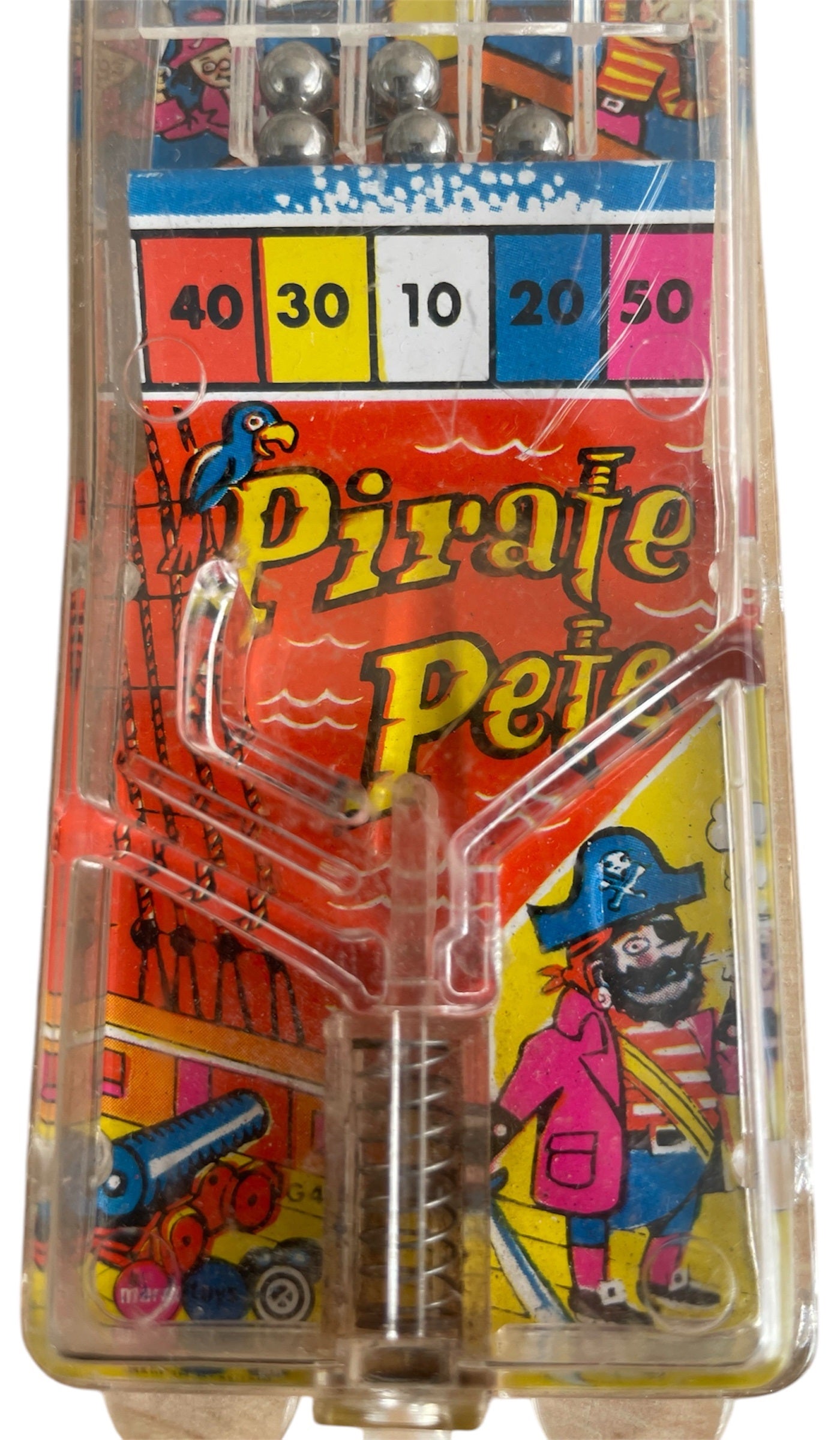 Vintage 1960's/70's Louis Marx Pirate Pete Mini Bagatelle Pin Ball Game - Fantastic Condition - In Full Working Order