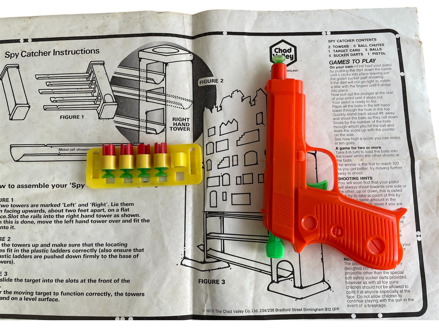 Vintage Chad Valley 1975 - Spy Catcher - The Moving Target Game - Fantastic Condition Complete In The Original Box
