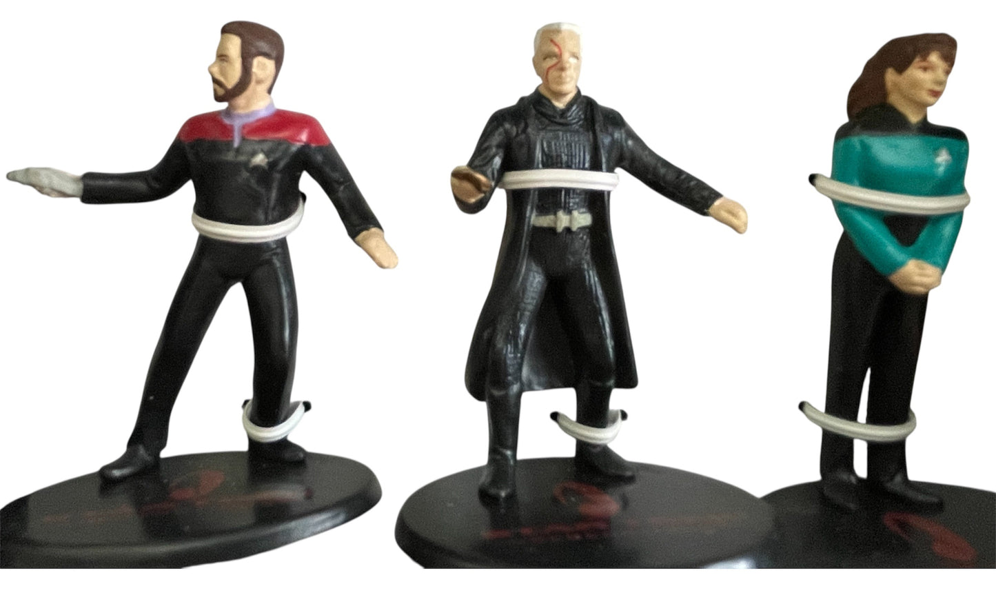 Vintage Applause 1994 Star Trek Generations Six Action Figure Box Set By Applause - Brand New Factory Sealed Shop Stock Room Find