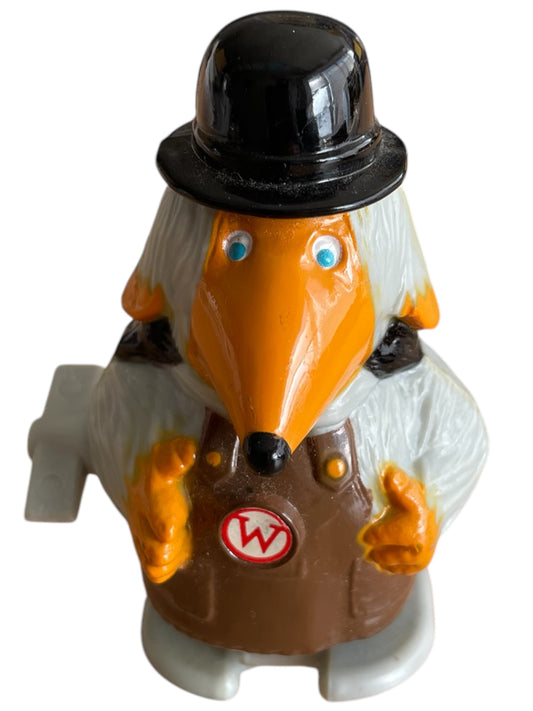 Vintage 1974 Louis Marx - Wall Walkers Clockwork Wind Up - The Wombles Tobermory Mechanical Walking Action Figure - Very Good Condition Original Walkers