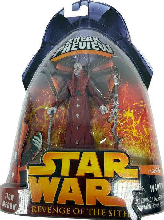 Vintage 2004 Star Wars Revenge Of The Sith Tion Medon Preview Action Figure No. 2 Of 4 - Brand New Factory Sealed Shop Stock Room Find