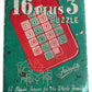 Vintage Fairylite 1950's / 1960's 16 Plus 3 Slide Puzzle With Solutions - Very Good Condition, - Fully Working - In The Original Box