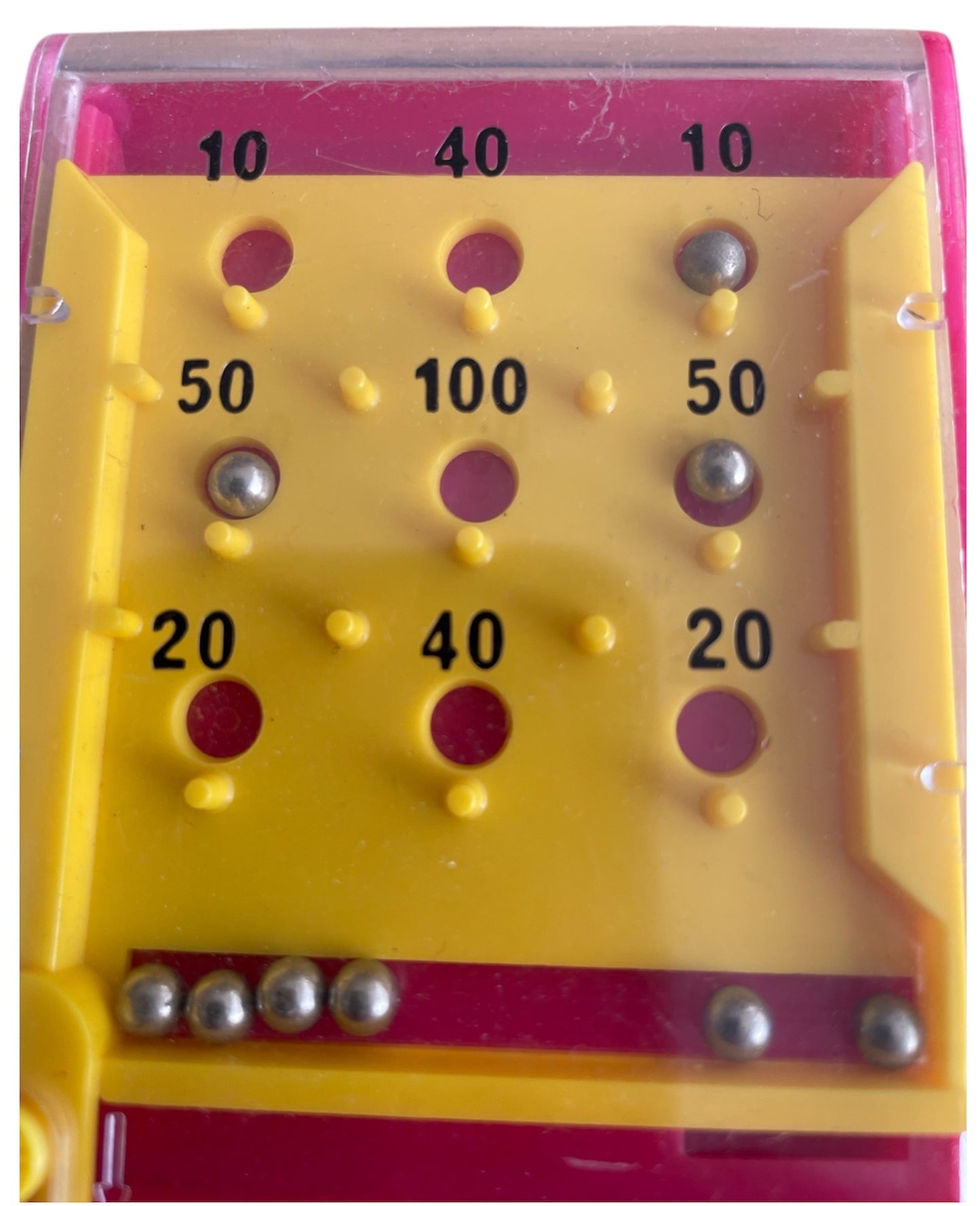 Vintage 1970's Tomy Pocketeers Mini Bagatelle Pin Ball Game - Fantastic Condition - In Full Working Order.