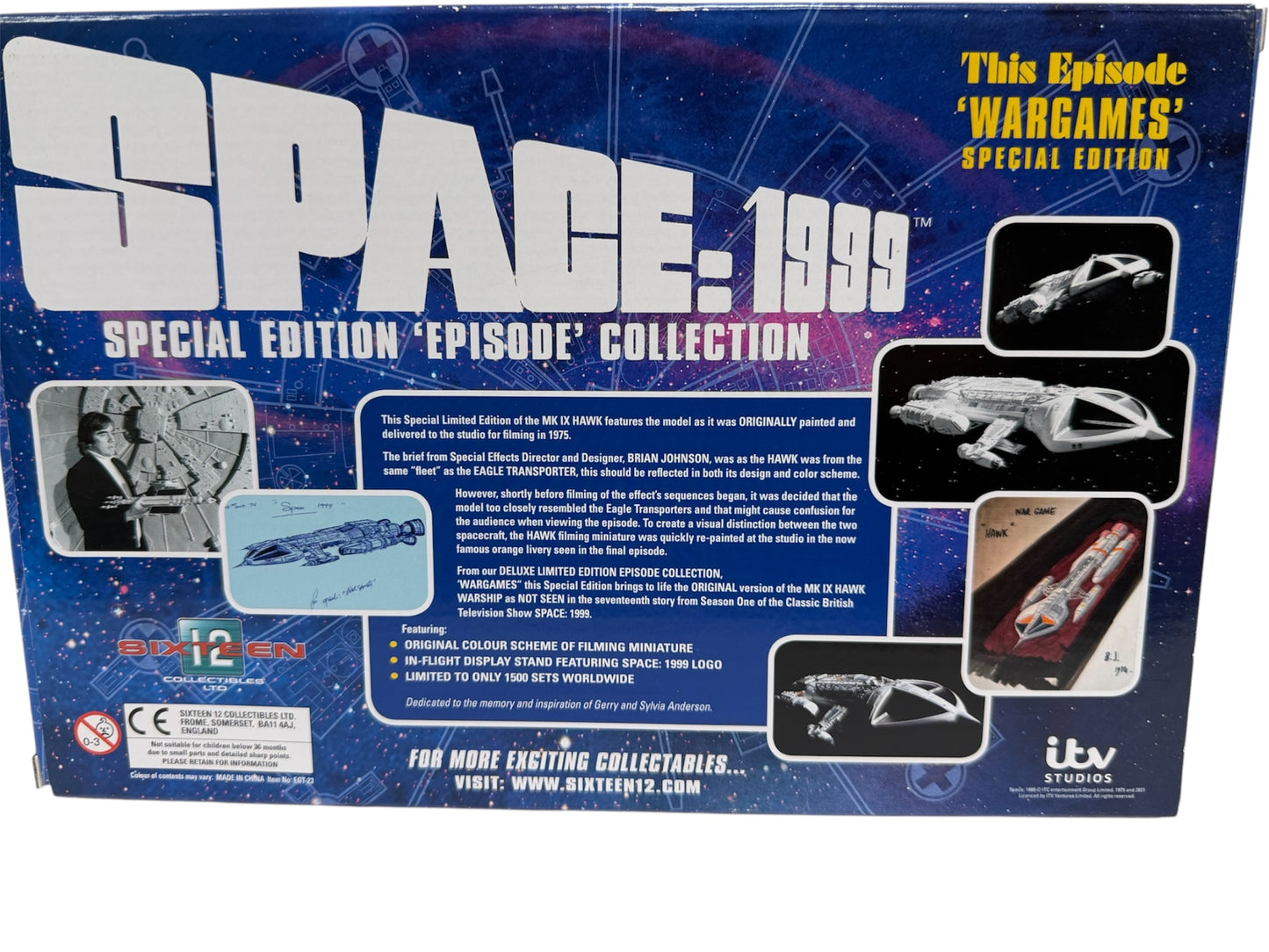 2021 Sixteen 12 Gerry Andersons Space 1999 - Special Edition Episode Collection Wargames - Mk IX Hawk Warship Limited Edition Collectors Model - Brand New Factory Sealed