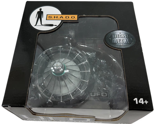 Sixteen 12 2020 Gerry Andersons UFO S.H.A.D.O. - UFO Saucer Diecast Model With Lunar Display Base - Brand New Shop Stock Room Find