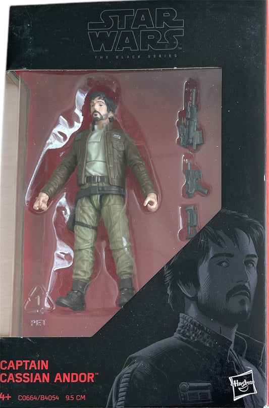 Star Wars 2016 The Black Series Captain Cassian Andor 10cms Action Figure CO664 - Brand New Factory Sealed Former Shop Stock