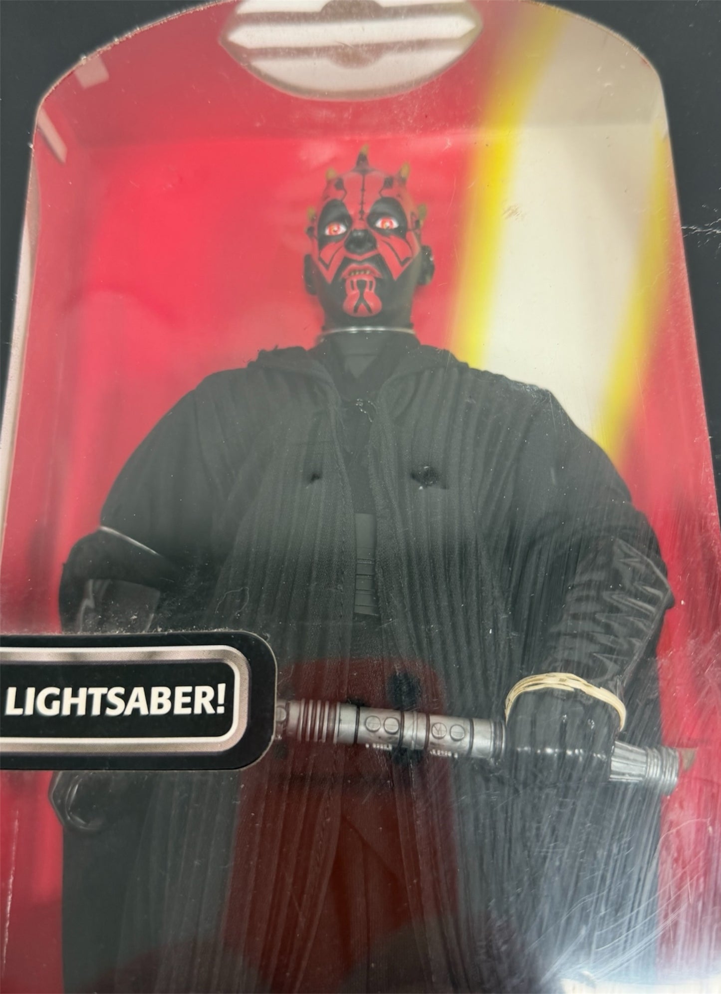 Vintage 1999 Star Wars Episode 1 The Phantom Menace Darth Maul 12 Inch Fully Poseable Action Figure, Authentically Styled Outfit and Accessories, including Lightsaber - Factory Sealed Shop Stock Room Find