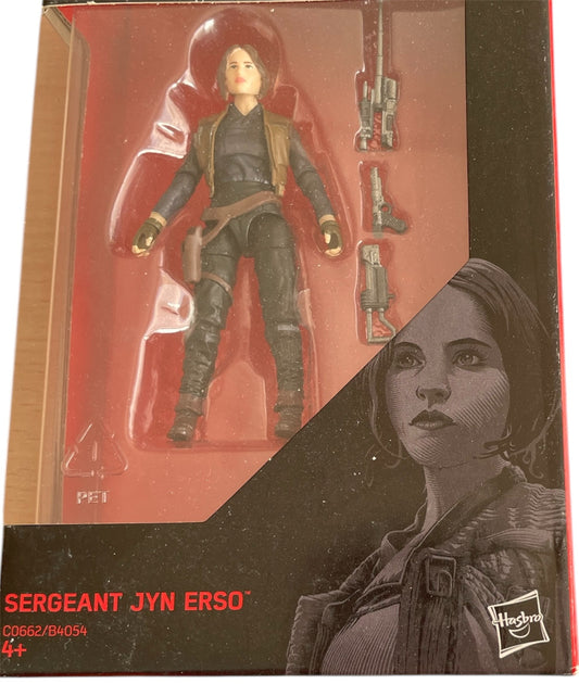 Star Wars 2016 The Black Series Sergeant Jyn Erso 10cms Action Figure CO662 - Brand New Factory Sealed Former Shop Stock