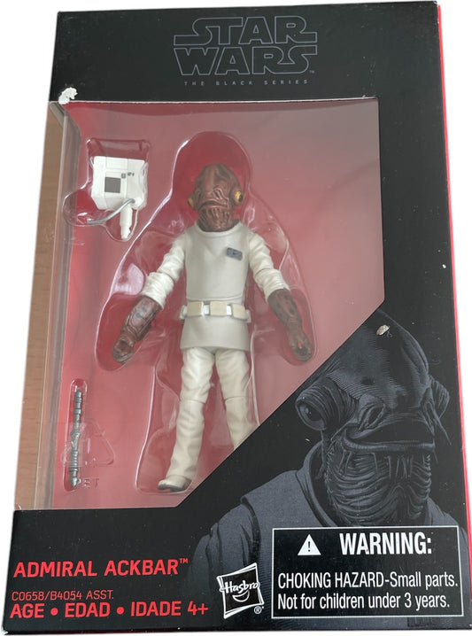 Star Wars 2016 The Black Series Admiral Ackbar 10cms Action Figure - Brand New Factory Sealed Shop Stock Room Find