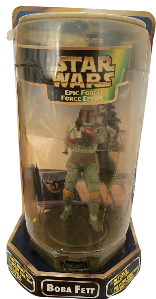 Vintage Kenner 1998 Star Wars The Original Trilogy Epic Force Boba Fett Figure With 360 Degrees Rotational Base - Shop Stock Room Find.