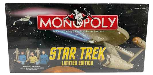 Vintage Star Trek 2000 Monopoly Limited Edition Property Trading Board Game - Brand New Factory Sealed Shop Stock Room Find