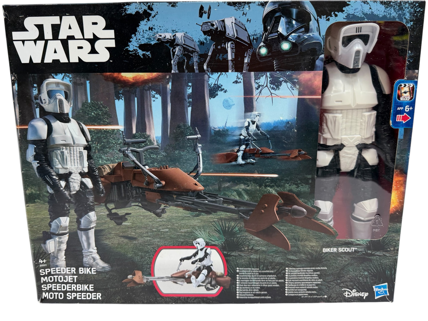 Star Wars The Return Of The Jedi 12 Inch Biker Scout With Speeder Bike Action Figure Set - Brand New Factory Sealed Shop Stock Room Find