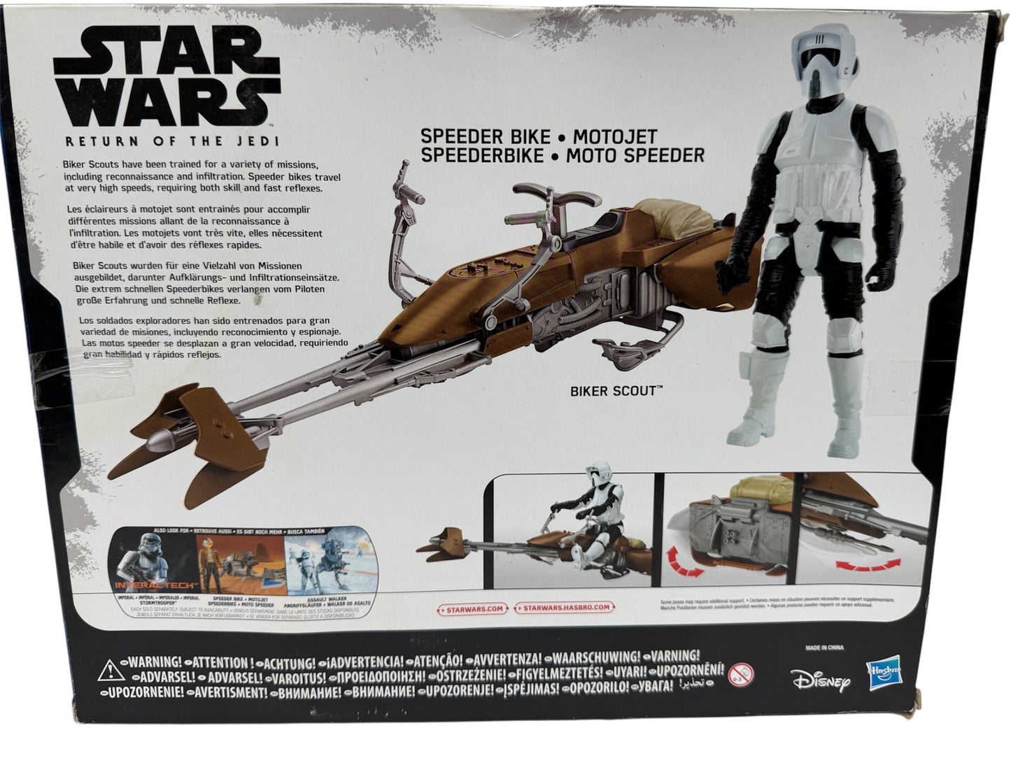 Star Wars The Return Of The Jedi 12 Inch Biker Scout With Speeder Bike Action Figure Set - Brand New Factory Sealed Shop Stock Room Find