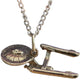 Vintage Good Time Jewelry 1976 Star Trek The Original Series Space Jewelry - USS Enterprise Necklace On Chain Plus Authentic Mini Poster With Peel Of Backing - Very Rare Former Shop Stock