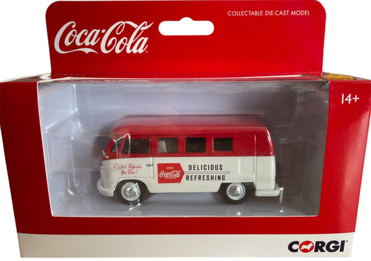 Corgi Late 1960's Classics Coca-Cola Volkswagen Campervan Die-Cast 1/43 Scale Adult Collectors Replica Model Vehicle No. CC02733 - Factory Sealed Former Shop Stock