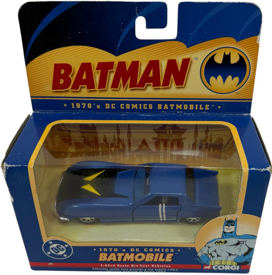 Vintage Corgi 2005 Batman DC Comics The 1970's Batmobile 1/43 Scale Die-Cast Metal Replica Model Vehicle - Brand New Factory Sealed Shop Stock Room Find