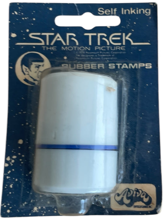 Vintage Aviva 1979 Star Trek The Motion Picture - Mr Spock Self Inking Rubber Stamp - Factory Sealed Shop Stock Room Find
