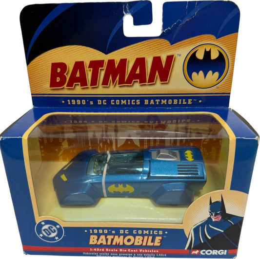 Vintage Corgi 2005 Batman DC Comics The 1990's Batmobile 1/43 Scale Die-Cast Metal Replica Model Vehicle - Brand New Factory Sealed Shop Stock Room Find