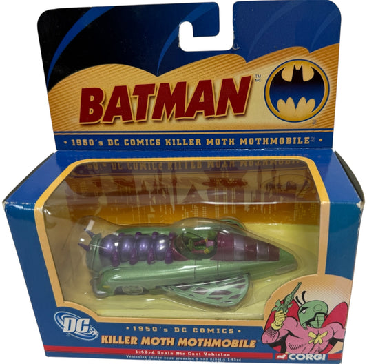Vintage Corgi 2005 Batman DC Comics The 1950's Killer Moth Mothmobile  1/43 Scale Die-Cast Metal Replica Model Vehicle - Brand New Factory Sealed Shop Stock Room Find