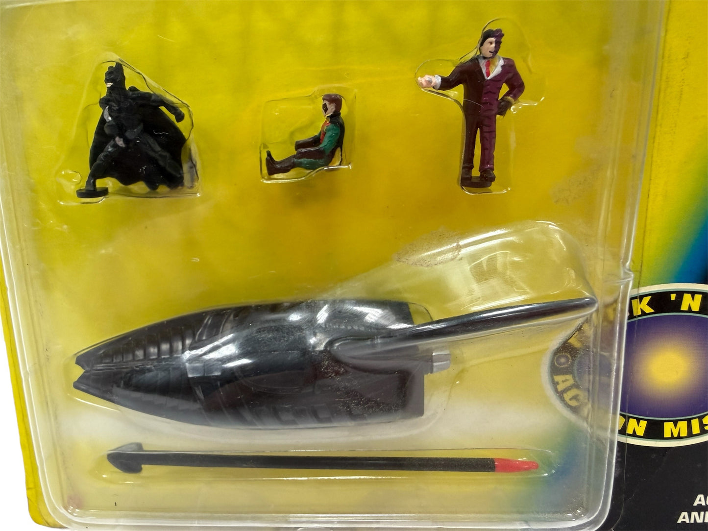 Vintage Bluebird Toys 1996 Batman Forever Batboat Mini Playset - Factory Sealed Shop Stock Room Find