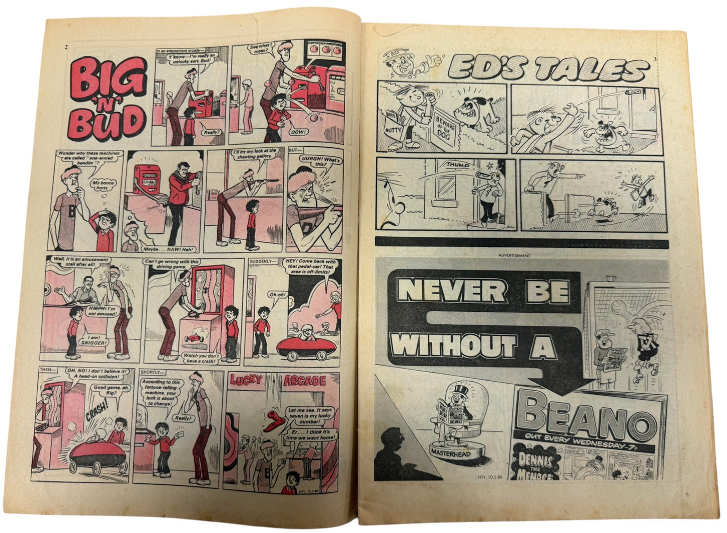 Vintage 1980 Nutty Weekly Comic Issue No. 13 - May 10th 1980 - DC Thompson (3.0 Grade)