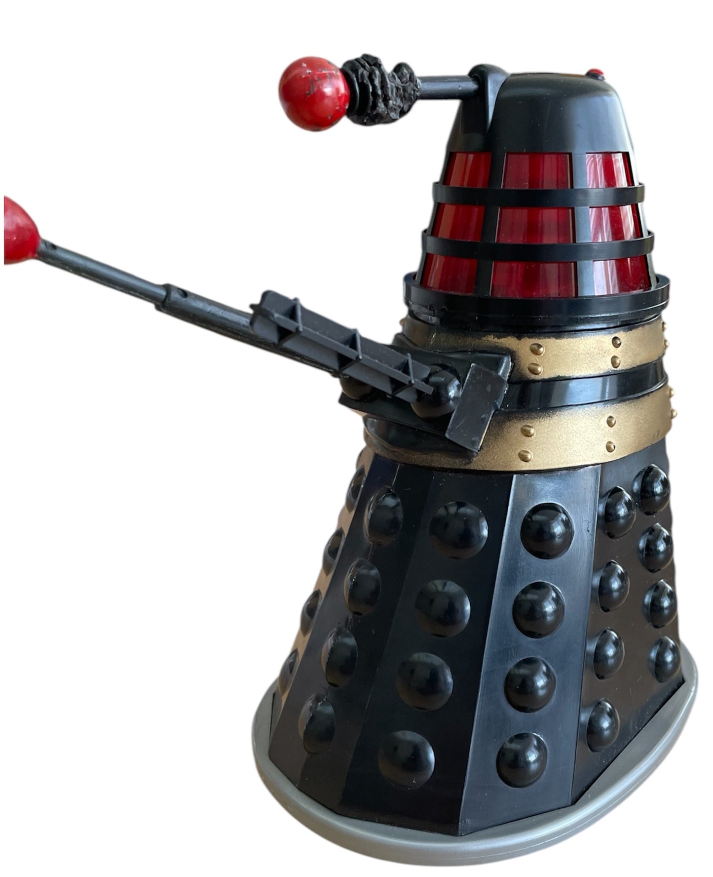 Vintage 1964 Doctor Dr Who The Mysterious Daleks Battery Operated Bump And Go Black Dalek - Fantastic Condition, Fully Working - In The Original Box