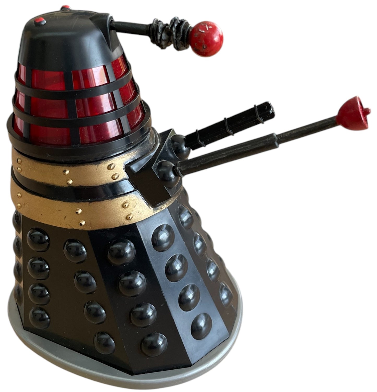 Vintage 1964 Doctor Dr Who The Mysterious Daleks Battery Operated Bump And Go Black Dalek - Fantastic Condition, Fully Working - In The Original Box