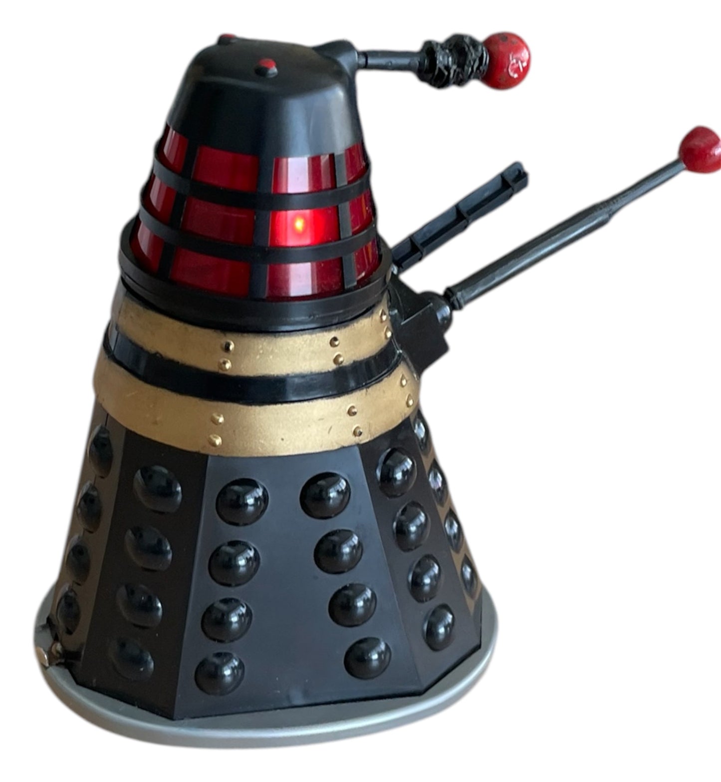 Vintage 1964 Doctor Dr Who The Mysterious Daleks Battery Operated Bump And Go Black Dalek - Fantastic Condition, Fully Working - In The Original Box