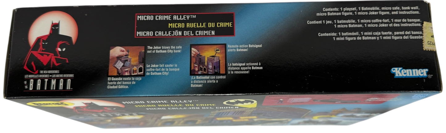 Vintage Kenner 1997 DC Comics Microverse - Batman Gotham Bank Crime Alley Micro Playset With Figures - Ex Shop Stock