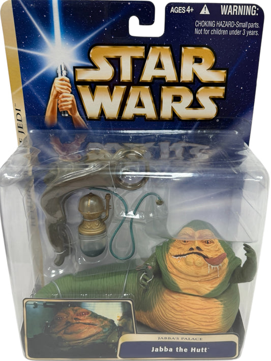 Vintage 2003 Star Wars Return Of The Jedi - Jabba's Palace - Jabba The Hut Action Figure With Pipe And Bowl - Brand New Factory Sealed Shop Stock Room Find