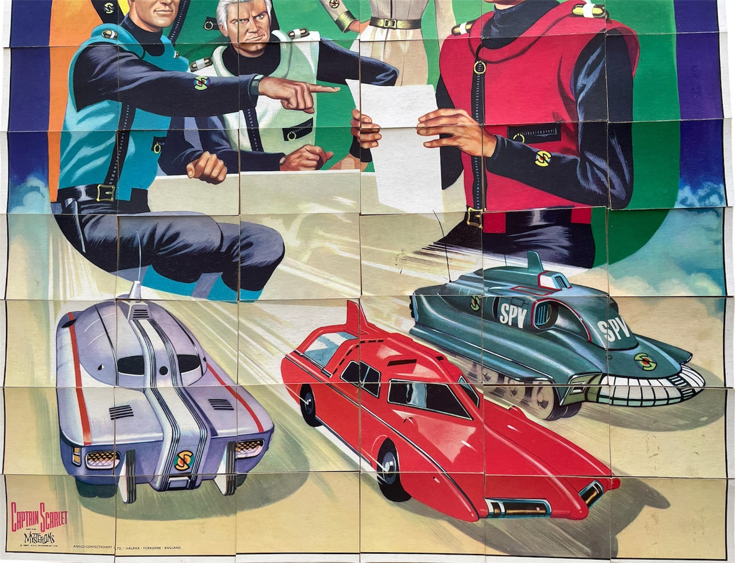 Vintage Gerry Andersons 1967 Anglo Confectionary Captain Scarlet And The Mysterons Bubble Gum Cards Complete Set Of 66 Cards - Very Good Condition Very Rare Complete Set