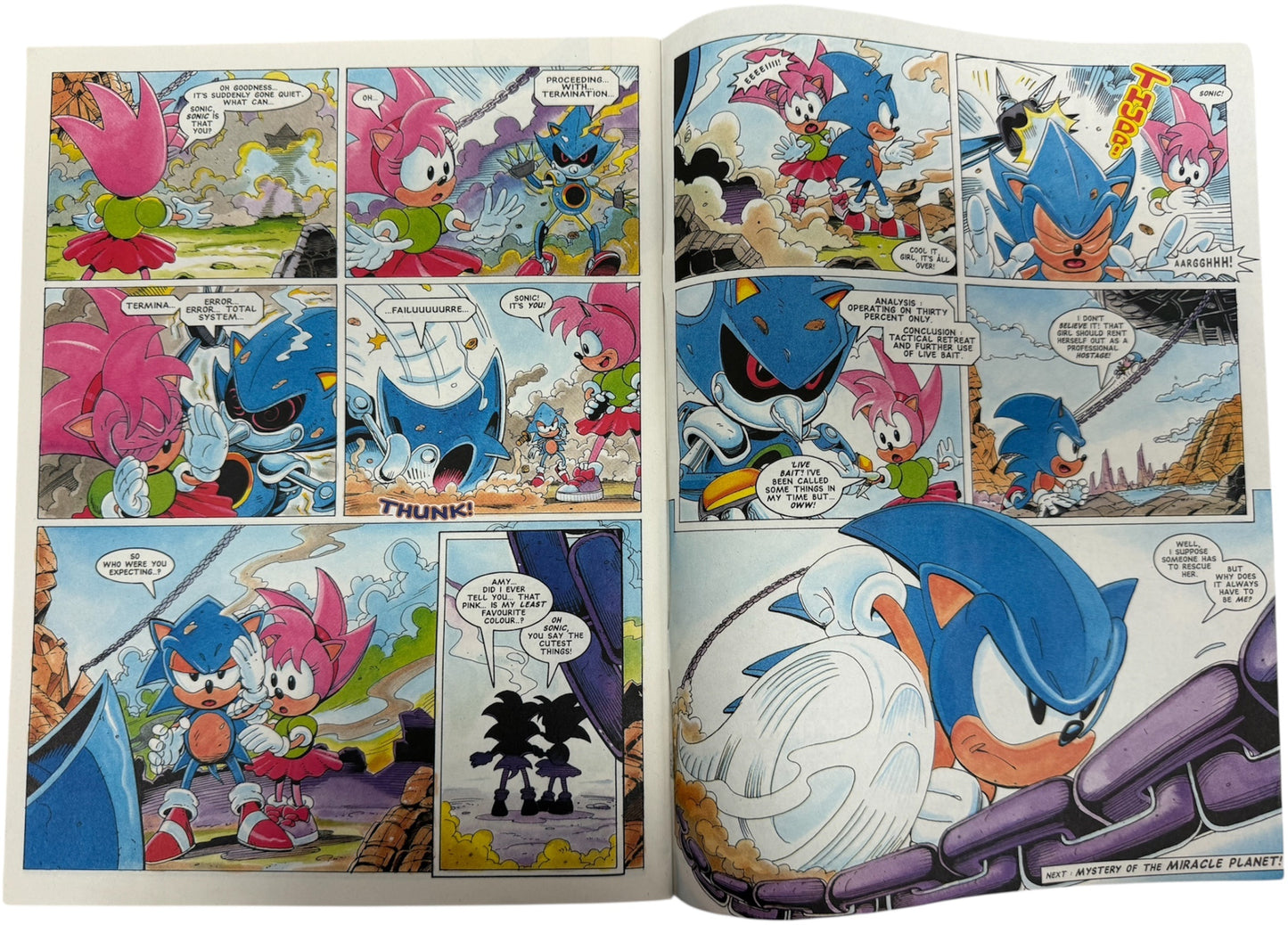 Vintage Egmont Fleetway Comics 1998 Somic The Comic Issue No. 141 NoV 1998 With Free Sonic Maze Gift- Unsold Shop Stock (8.5 Grade)