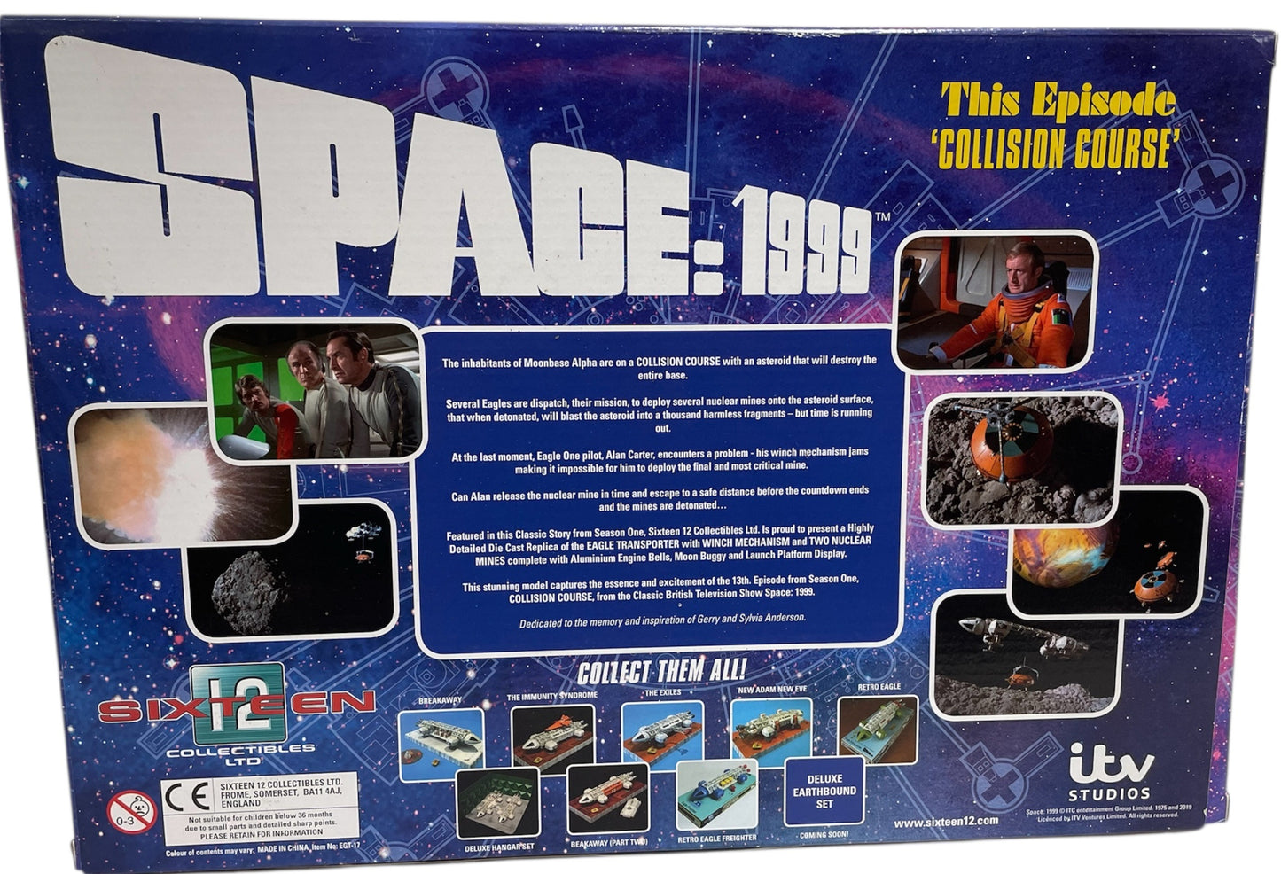 2019 Sixteen 12 Gerry Andersons Space 1999 - This Episode Collision Course - Eagle Transporter Set Limited Edition Highly Detailed Episode Collection Collectors Model - Brand New Factory Sealed
