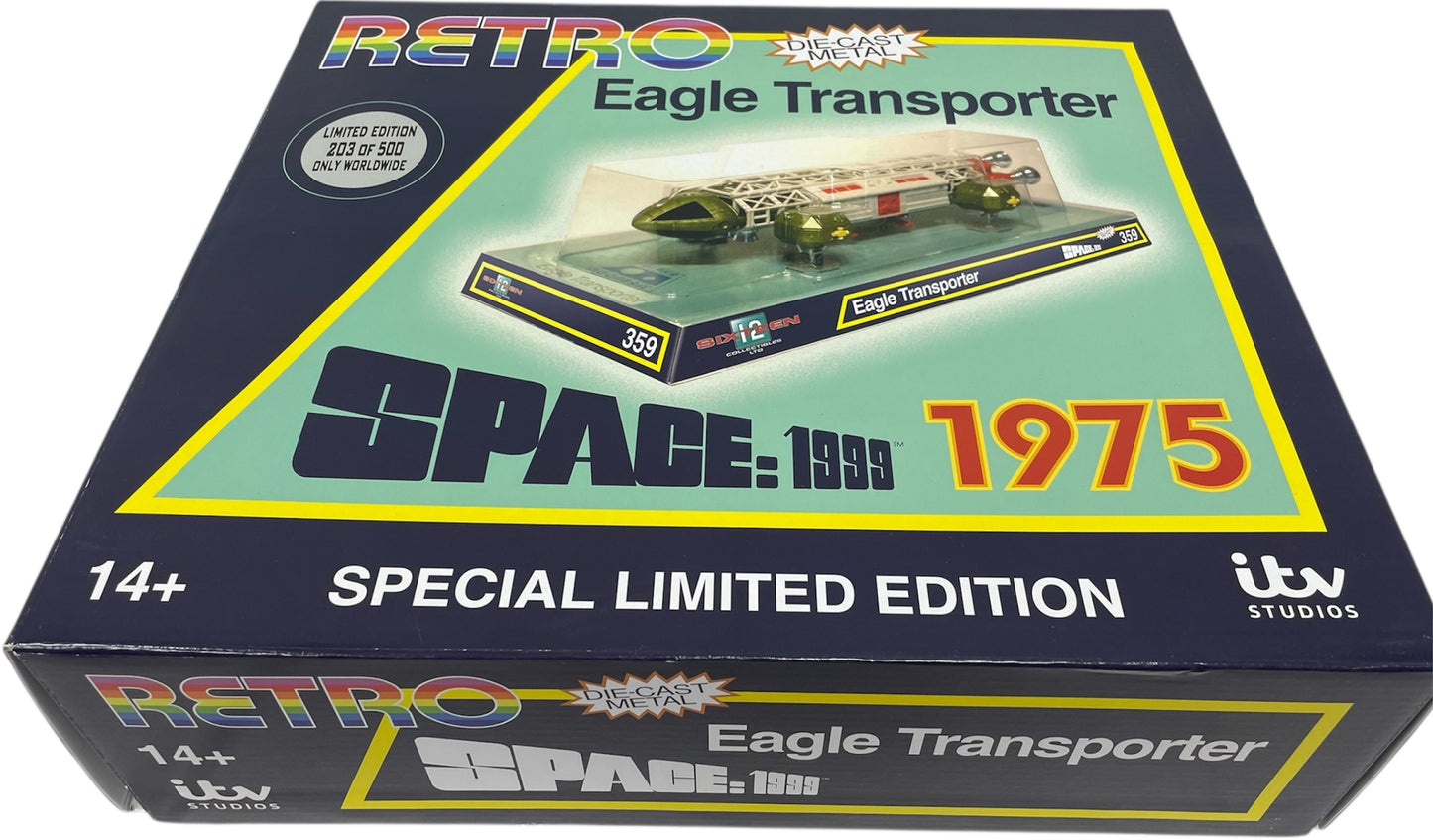 2019 Sixteen 12 Gerry Andersons Space 1999 - Limited Edition Retro Die-Cast Metal Green 12" Eagle Transporter - Brand New Ex Shop Stock