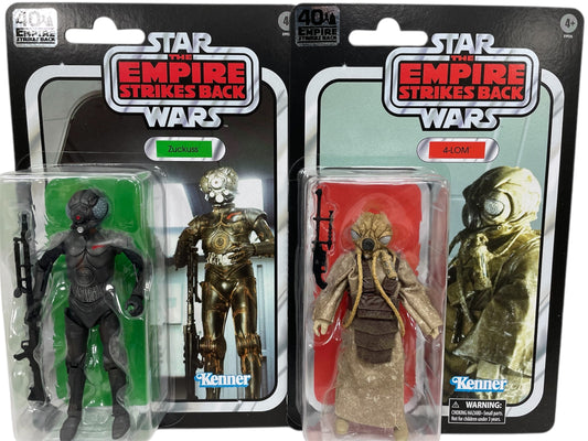 Star Wars 2020 The Black Series Bounty Hunters 40th Anniversary Exclusive Collection 4-Lom & Zuckuss Action Figure Set - Ex Shop Stock