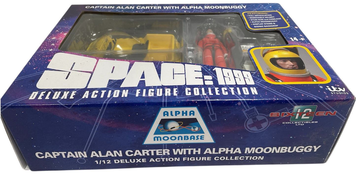 2021 Sixteen 12 Gerry Andersons Space 1999 - Limited Edition Captain Alan Carter With Moonbuggy Deluxe Figure Collection - Brand New Ex Shop Stock