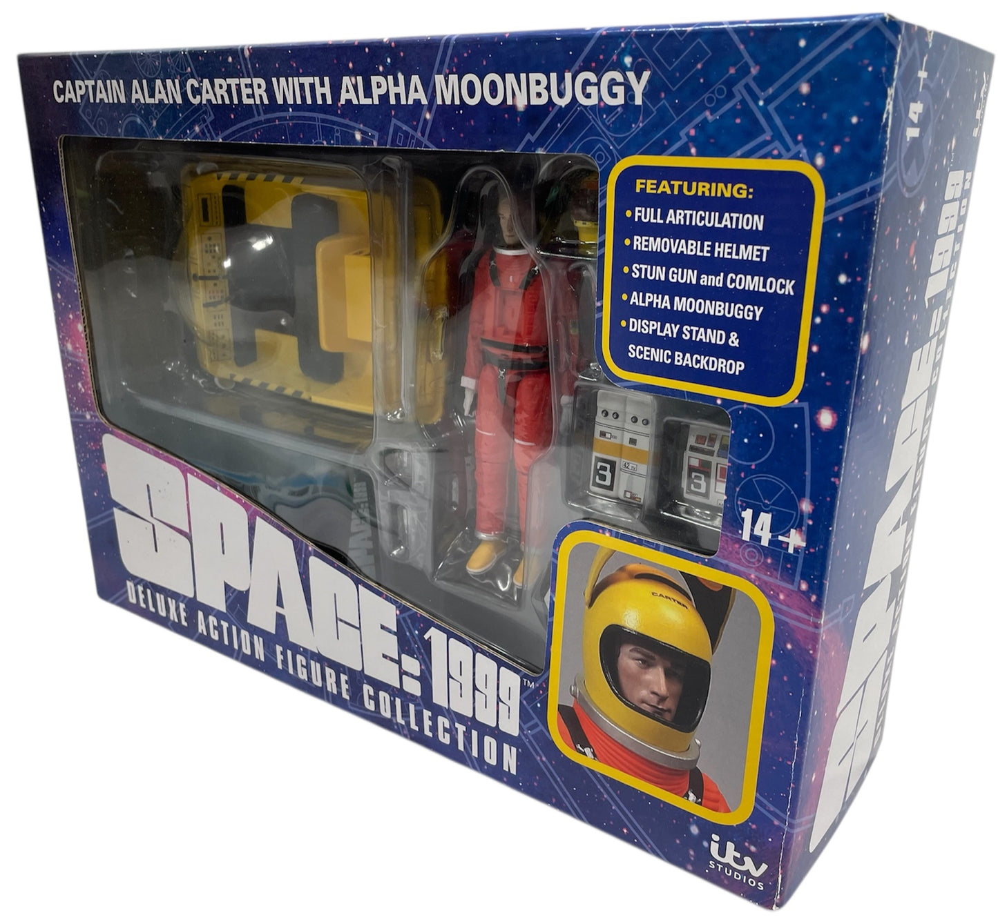 2021 Sixteen 12 Gerry Andersons Space 1999 - Limited Edition Captain Alan Carter With Moonbuggy Deluxe Figure Collection - Brand New Ex Shop Stock