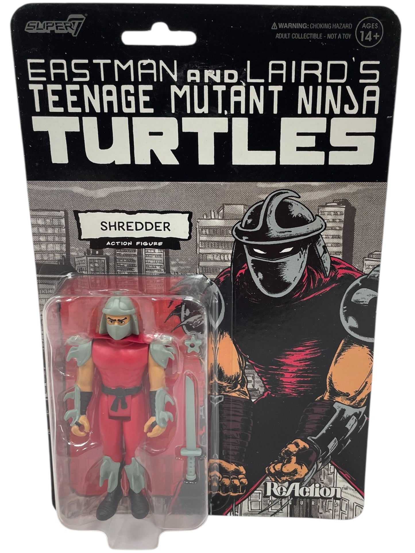 Super7 Funko 2023 Teenage Mutant Ninja Turtles - Shredder 3 3/4" ReAction Action Figure - Brand New Factory Sealed Ex Shop Stock
