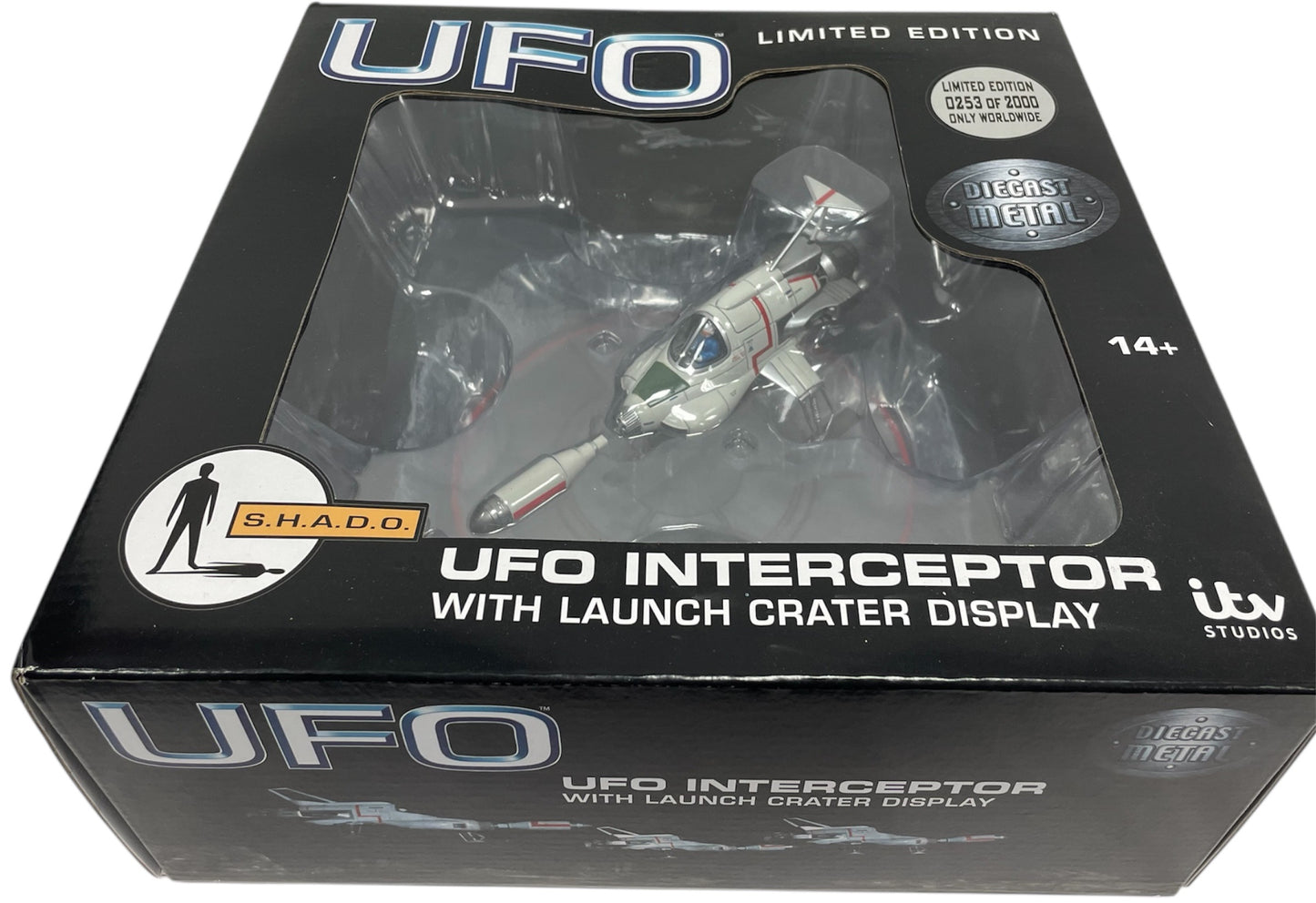 Sixteen 12 2020 Gerry Andersons UFO S.H.A.D.O. - Limited Edition UFO Interceptor With Launch Crater Display - Brand New Shop Stock Room Find