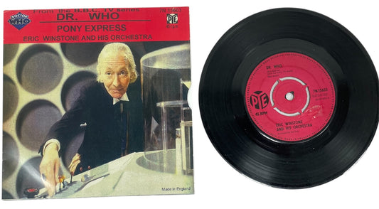 Vintage 1964 Doctor Dr Who Theme From The BBC TV Series - 7 Inch Vinyl Record Eric Winstone & His Orchestra In Picture Sleeve  Pye Records Label