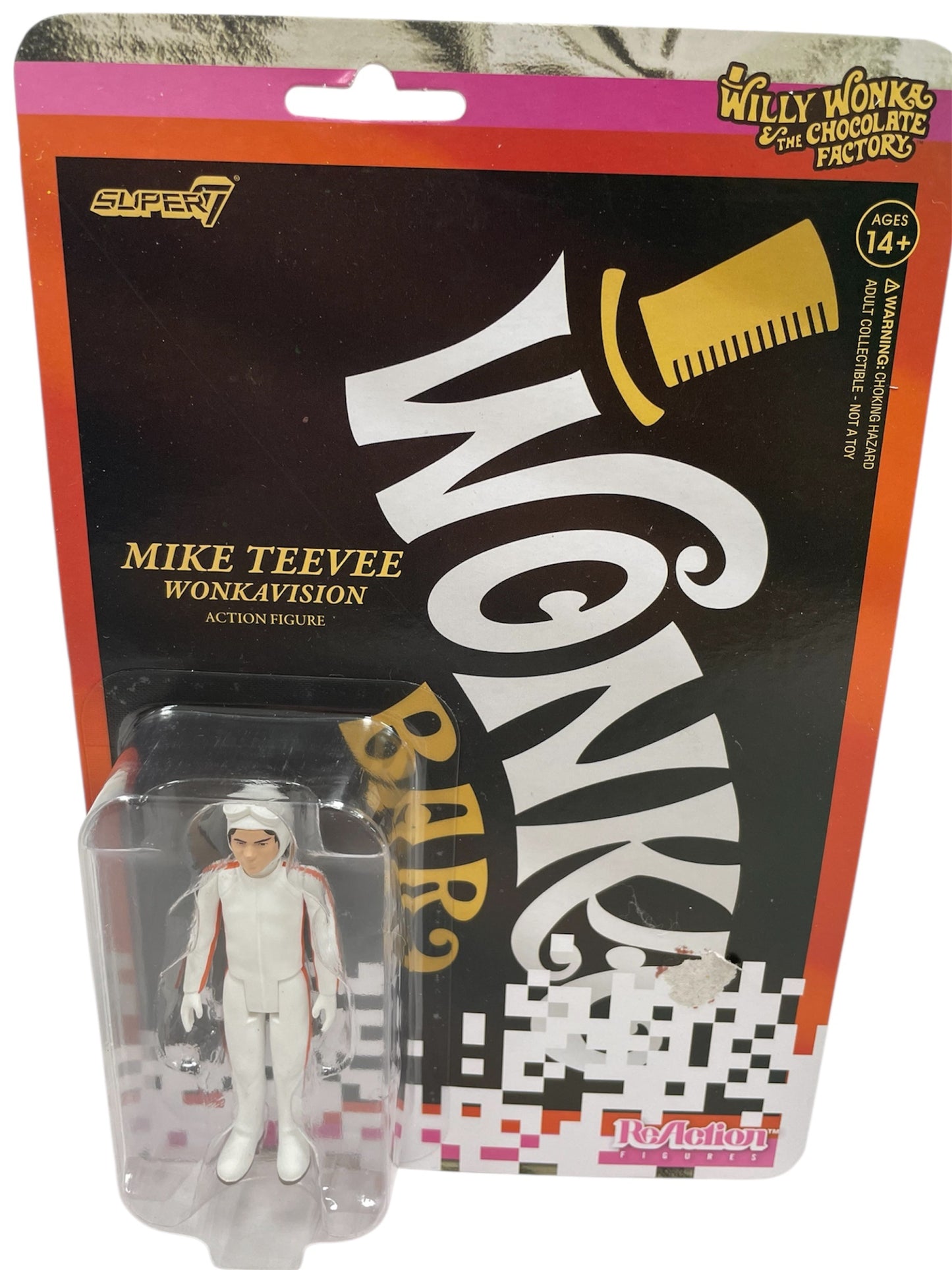 Super7 Funko 2018 Wonka - Mike Teevee Wonkavision 3 3/4" ReAction Action Figure - Brand New Factory Sealed Shop Stock Room Find