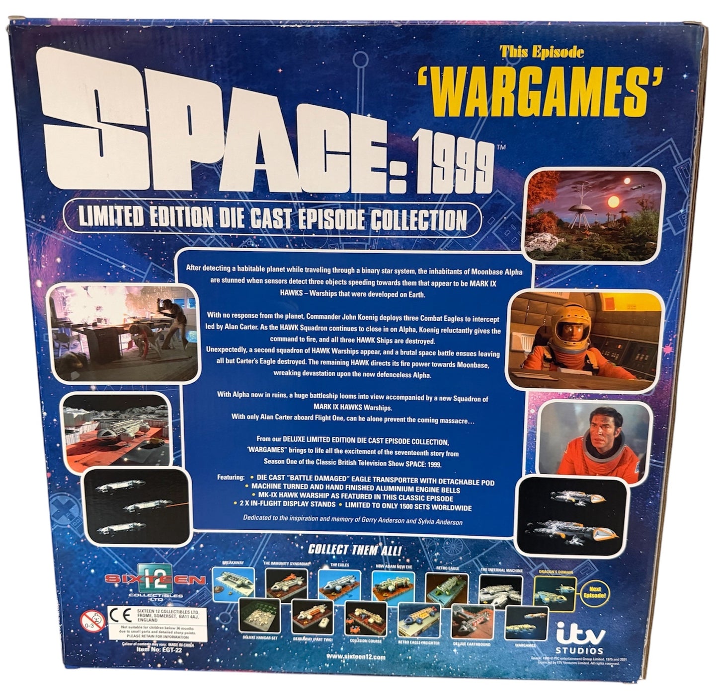 2021 Sixteen 12 Gerry Andersons Space 1999 - This Episode Wargames - Eagle Transporter Deluxe Set Limited Edition Highly Detailed Episode Collection Collectors Model - Brand New Factory Sealed