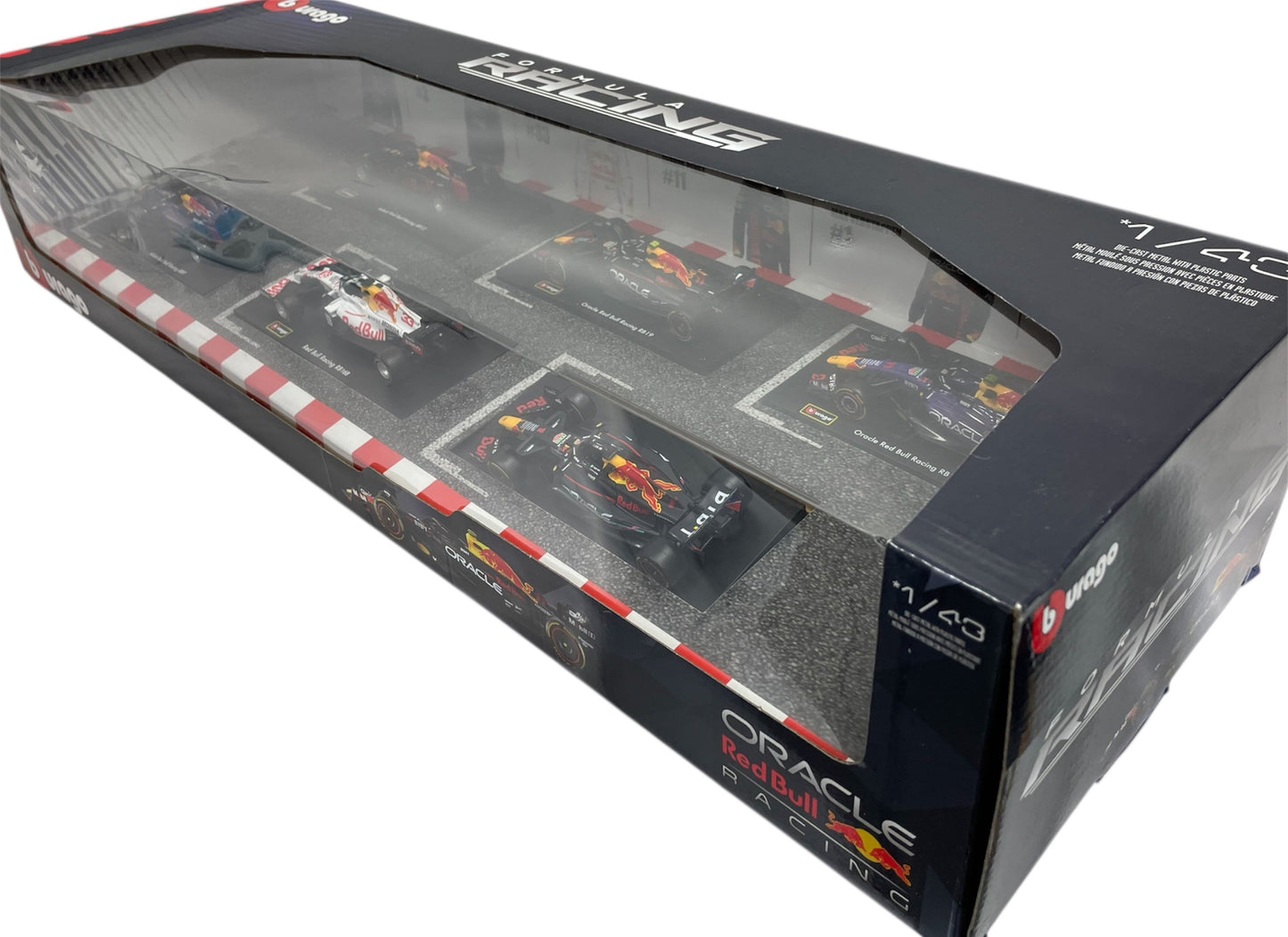 2024 Burago Formula Racing - Set Of 6 1:43 Red Bull Racing F1 Formula 1 Scale DieCast Metal Model Vehicles - Brand New Factory Sealed
