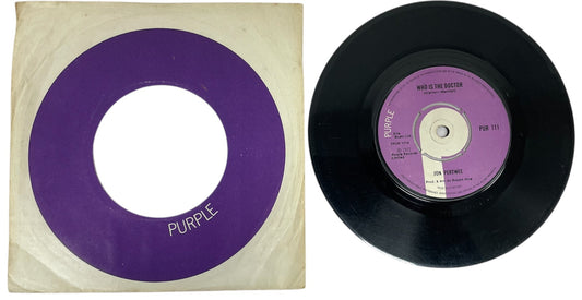Vintage 1972 Dr Who AKA Jon Pertwee A.Side Who Is The Doctor, B.Side Pure Mystery, Purple EMI Label Vinyl Record