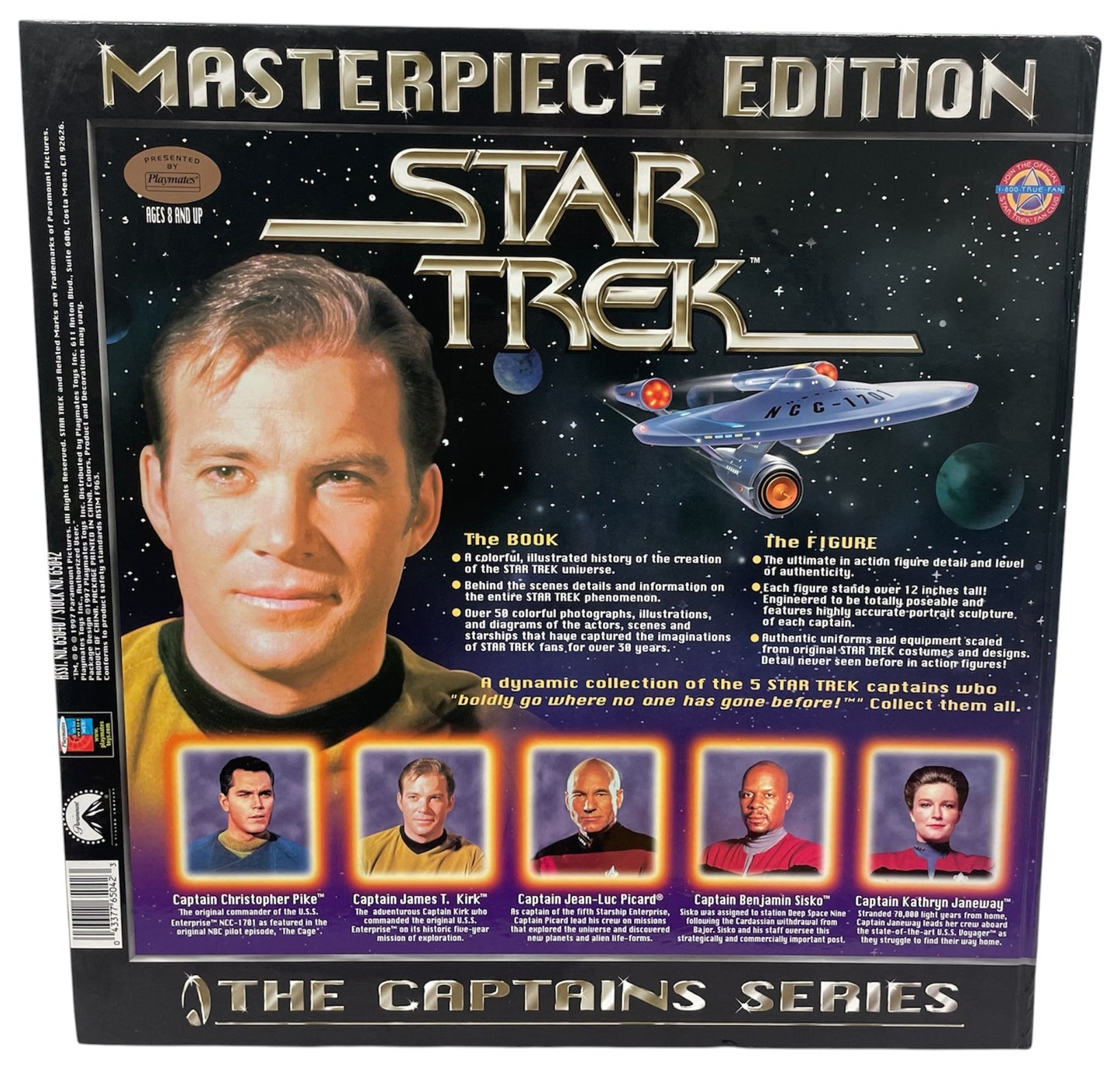 Vintage Playmates Star Trek The Masterpiece Edition The Captains Series Captain James T Kirk Limited Edition 12 Inch Action Fig (Copy)
