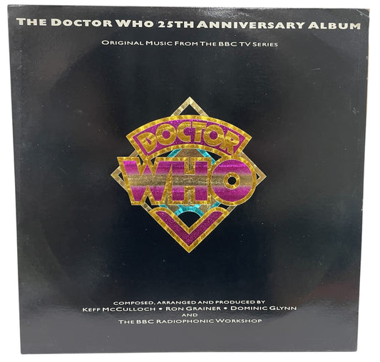 Vintage 1988 Doctor Dr Who 25th Anniversary Limited Edition 12 Inch Vinyl LP Record Album - Former Shop Stock