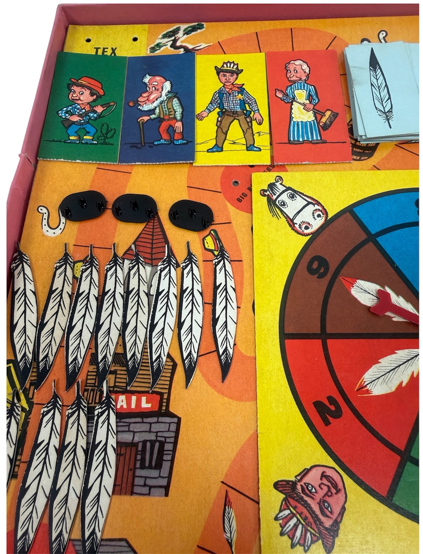 Vintage Bell Toys 1960 Gerry Andersons Four Feather Falls Board Game - Very Good Condition In The Original Box