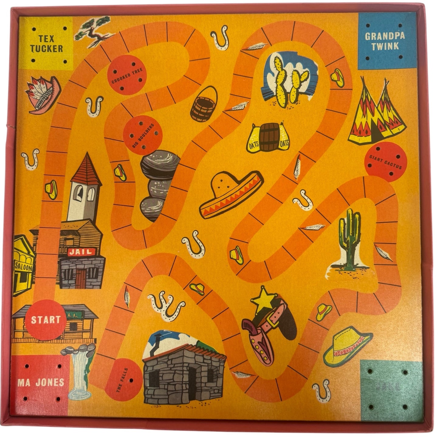 Vintage Bell Toys 1960 Gerry Andersons Four Feather Falls Board Game - Very Good Condition In The Original Box